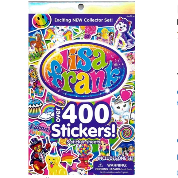 Lisa Frank Other - LISA FRANK |  book of over 400 sticker